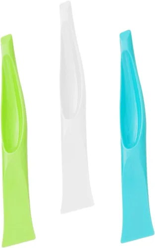 Pala de limpieza, espátulas de silicona, herramienta de limpieza para estufa, raspador de repostería, raspador de plástico, rascador de cocina,
