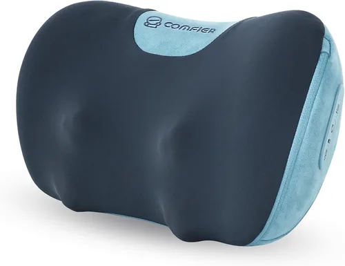COMFIER Mejora el masajeador Shiatsu de espalda y cuello con calor, almohada de masaje