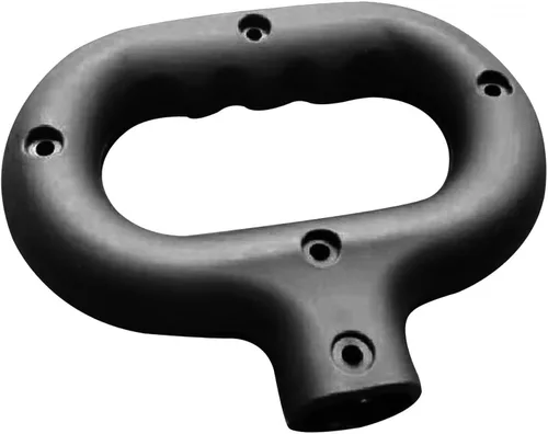 Gralara Mango de empuje universal plegable – Mango de repuesto ligero para carretilla de mano con hebilla fija para carrito utilitario, camping y