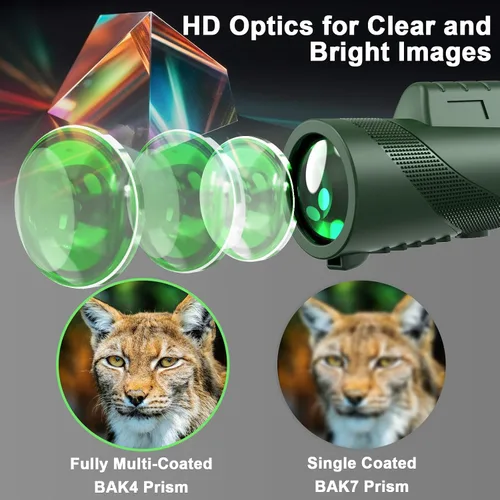 Miniatura 2 de Telescopio monocular portátil de 8 x 42 para adultos, monoculares compactos de alta potencia para observación de aves, senderismo, conciertos, viajes
