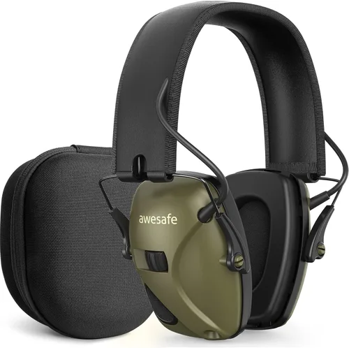 Miniatura 7 de awesafe Protección auditiva electrónica de disparo-NRR 24dB Auriculares de reducción de ruido para caza y uso en rango de armas Blcak