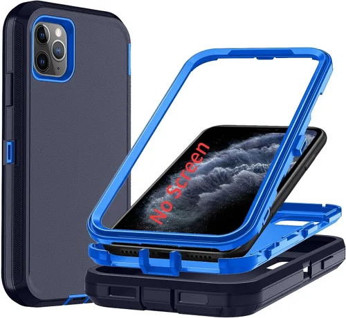 Miniatura 47 de Funda para iPhone X/i Phone Xs, 3 capas duradera funda de teléfono resistente protección para teléfono, a prueba de golpes a prueba de caídas a Negro