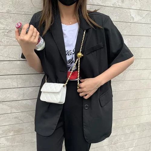 Miniatura 2 de Mini bolso de cintura para mujer, bolso de cintura pequeño de moda para mujer, accesorios Y2K de moda, Blanco, Moderno