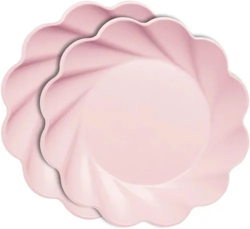 Miniatura 12 de Sophistiplate Platos de cena compostables ecológicos – Hecho de fibra de madera de bambú y caña de azúcar – Platos biodegradables y desechables
