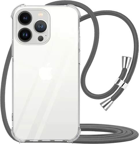 Miniatura 15 de Funda cruzada para iPhone SE 2/3, correa de cordón ajustable transparente para el cuello para mujer para iPhone 7/8, funda de teléfono TPU suave a