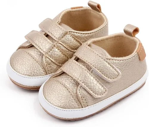 Miniatura 2 de Baby Shoes Soft Leather Flat Shoes Toddler First Walker Shoes Boys Girls Infant Newborn Sneakers Non-Slip Rubber Sole