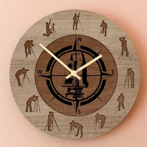 Miniatura 3 de Geek Alerts Reloj de pared para trabajo de construcción, ingeniero, decoración del hogar, funciona con pilas, cuarzo silencioso, impreso, 12 Sin