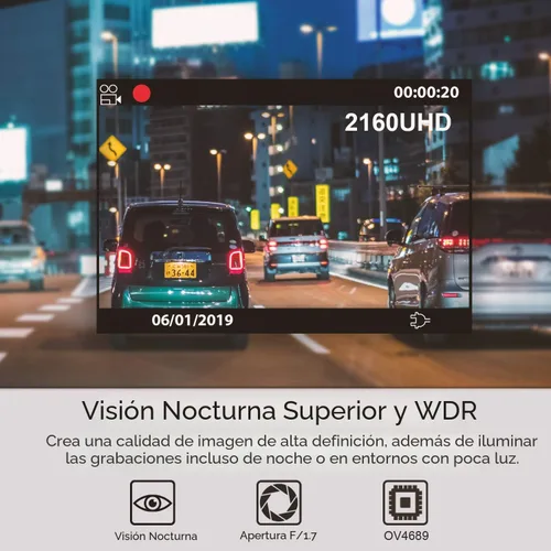 Miniatura 8 de rexing V1 2.4" LCD FHD 1080p 170 cámara grabadora gran angular para tablero Cámara para tablero con grabación de bucle G-Sensor, WDR