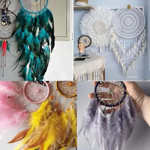 Miniatura 4 de Happy Feather 200 piezas de plumas de gallo para manualidades, plumas de faisán natural de 5 a 7 pulgadas, aretes colgantes de bricolaje