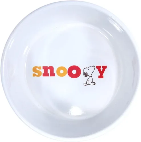 Miniatura 2 de Peanuts Colorido cuenco de comida para perros Snoopy - Plato de cerámica pesada para mascotas (5 pulgadas de ancho)