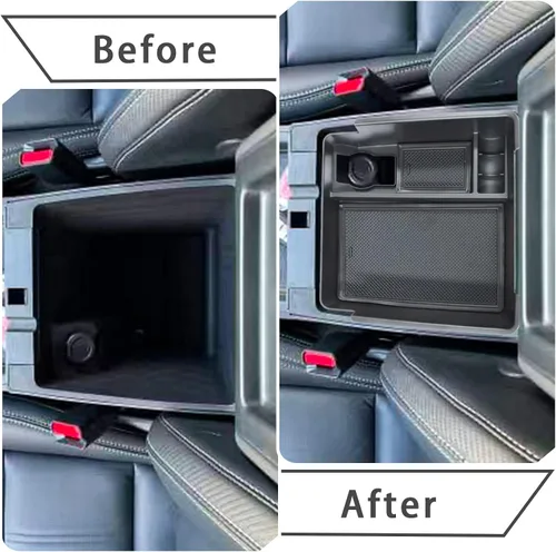 Miniatura 3 de EDBETOS Bandeja organizadora de consola central compatible con Nissan Frontier 2022 2023 2024 2025 2026, accesorios para camioneta, caja