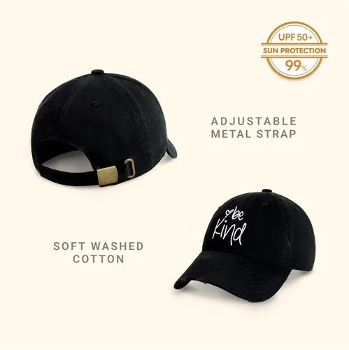 Miniatura 2 de CHOK.LIDS Be Kind Trendy - Gorra de béisbol para mujer, unisex, de algodón, estilo polo, divertida, inspiradora, para la temporada