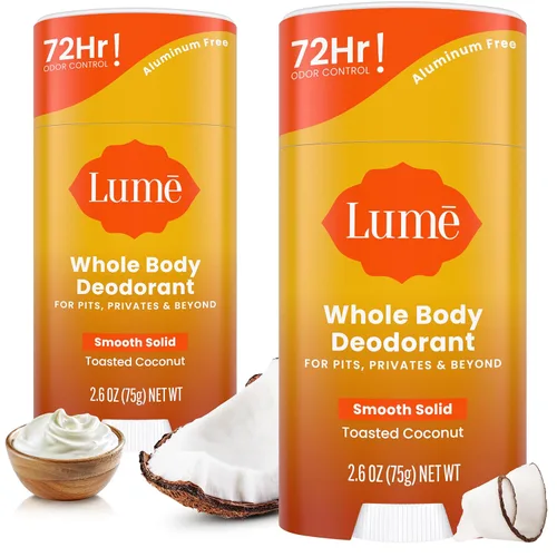 Miniatura 19 de Lume Desodorante para Todo el Cuerpo - Barra Sólida Suave - Control de Olor de 72 Horas - Sin Aluminio, Sin Bicarbonato de Sodio y Seguro
