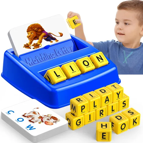 LIWIN LET'S GO! Juegos educativos para niños de 3 a 8 años, juego de emparejar letras para niños de 3 a 8 años, juguetes educativos para niños de 3