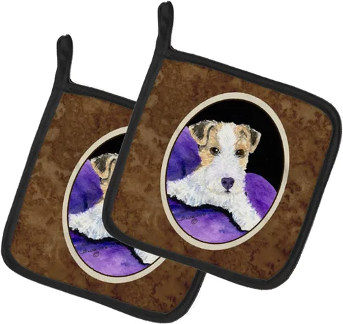 Miniatura 106 de Caroline's Treasures SS8617PTHD - Juego de soportes para ollas de cocina resistentes al calor, almohadillas calientes para horno para cocinar, Husky