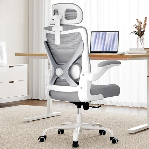 Silla ergonómica de oficina Ergalithic - Sillas de escritorio para computadora, cómodas, de malla, con respaldo alto, silla de gaming con soporte