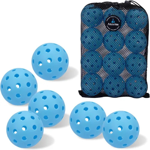 Miniatura 8 de Pickleball Balls 6 Pack 12 Pack- 40 Holes Outdoor Pickleball with Bag, Perfectly Balanced, High Bounce, Crack-Resistance，USAPA Standard - Multiple