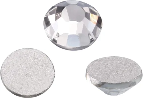 Miniatura 2 de EBOOT Paquete de 1440 gemas redondas de diamantes de imitación de cristal con parte trasera plana, para arte de uñas y decoración de maquillaje