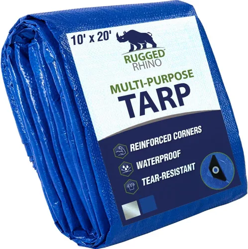 Miniatura 22 de RUGGED RHINO Lona resistente 100% impermeable para todo tipo de clima, lonas resistentes a la temperatura UV de 5 mil, cubierta multiusos de alta