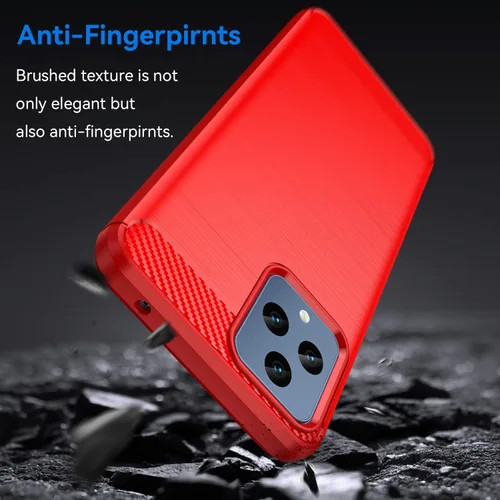 Miniatura 3 de Osophter Funda para T-Mobile Revvl 6 5G con 2 unids Protector de pantalla Absorción de golpes Flexible TPU Caucho Protector de teléfono celular