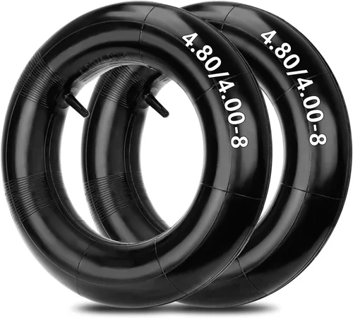 HIAORS 4.80-8 4.80/4.00-8 480/400-8 Reemplazo de tubo interior para carretillas, remolques, cortacéspedes, camiones de mano, carros de jardín,