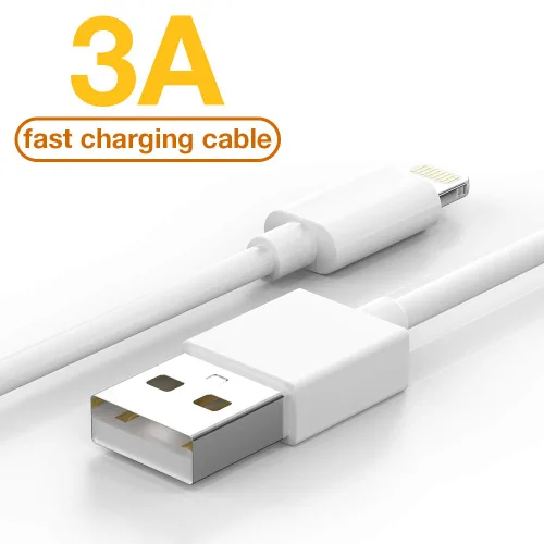 Miniatura 3 de Paquete de 5 (10 pies) [Certificado MFi de Apple] Cable Lightning largo de carga rápida para iPhone compatible con iPhone 14/14 Pro Max/13 Pro