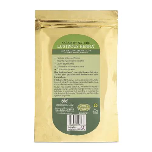 Miniatura 2 de Borgoña Color by Nature Lustrous henna 3.53 oz