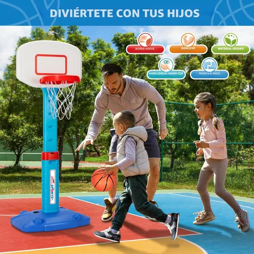 Miniatura 5 de Aro de Baloncesto para Niños Pequeños de Interior para Edades 1-3, Aros de Baloncesto Ajustables para Niños, Mini Aro de Baloncesto con 3 Pelotas