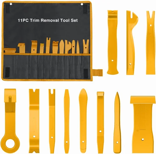 Miniatura 11 de GOOACC Kit de herramientas de eliminación de molduras automáticas de 9 piezas, kit de herramientas antiarañazos para el audio del automóvil, kit