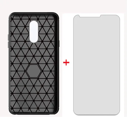 Miniatura 4 de Asuwish Funda para LG Stylo 4 con protector de pantalla de vidrio templado y accesorios para celular, funda delgada y suave de goma de silicona Negro
