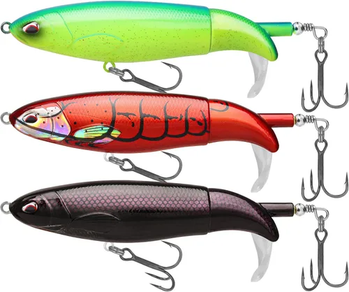 Miniatura 20 de TRUSCEND PoPobait con ganchos BKK, señuelos de pesca para lubina, lucio, lucio, perca almizclada, señuelo flotante para agua dulce o salada