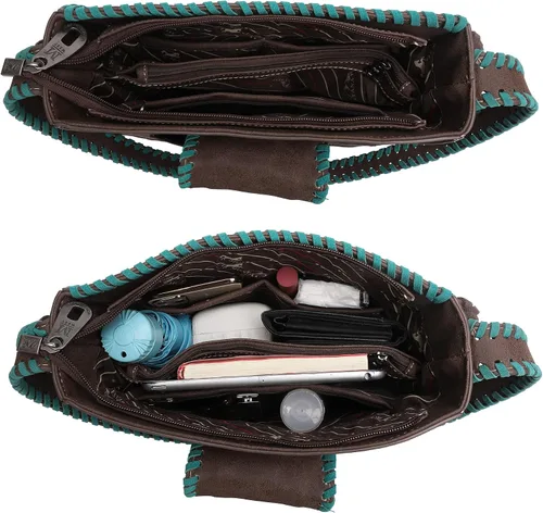 Miniatura 9 de Montana West Western Hobo - Bolso de mano para mujer, con cartera
