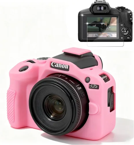 Miniatura 13 de Funda para Cámara Canon EOS R100, Funda Protectora de Silicona Suave, Antiarañazos, Funda Ajustada Delgada con Protector de Pantalla, Accesorios
