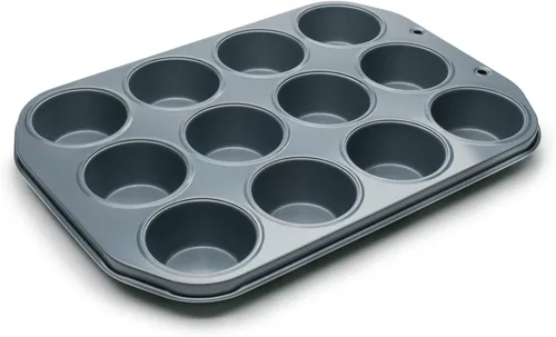 Miniatura 7 de Fox Run Mini molde para magdalenas, 12 tazas, antiadherente preferido