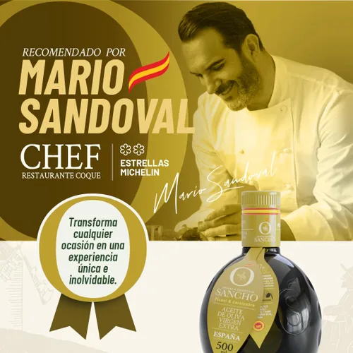 Miniatura 3 de Aceite de Oliva Virgen Extra Sancho Aceite de Oliva Virgen Extra Sancho Variedad PET 25.4 fl oz Extractado en Frío Picual & Cornicabra