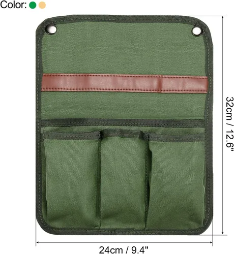 Miniatura 2 de PATIKIL Organizador de reposabrazos para silla, paquete de 2 sillas plegables para exteriores, reposabrazos, revistas laterales, bolsa