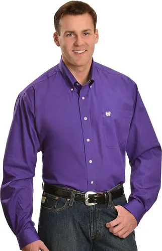 Miniatura 5 de Cinch CInch Solid Dove Gray Button Camisa de manga larga con botones, Gris