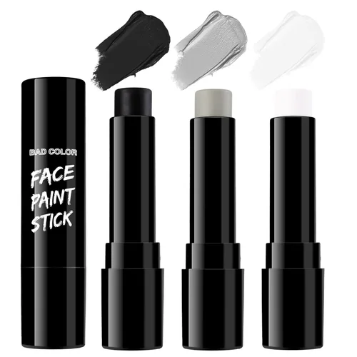 Miniatura 11 de BADCOLOR Barra de pintura naranja para la cara y el cuerpo, crema mezclable para ojos negros de cuerpo completo, maquillaje para Halloween, SFX