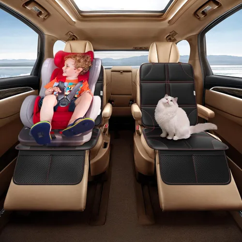 Miniatura 6 de Meolsaek Protector de asiento de automóvil, parte trasera antideslizante que no deja huellas, funda de asiento de automóvil impermeable más gruesa