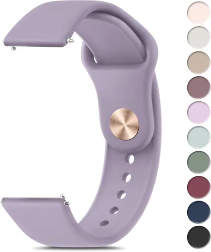 Miniatura 10 de Meliya Correas de reloj de 0.866 in de liberación rápida, correas de repuesto deportivas de silicona suave para hombres y mujeres