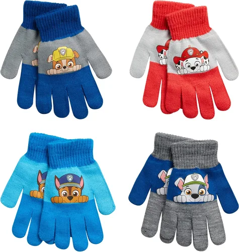 Nickelodeon Paquete de 4 manoplas o guantes para niños Paw Patrol y Blaze (niñosniños pequeños)