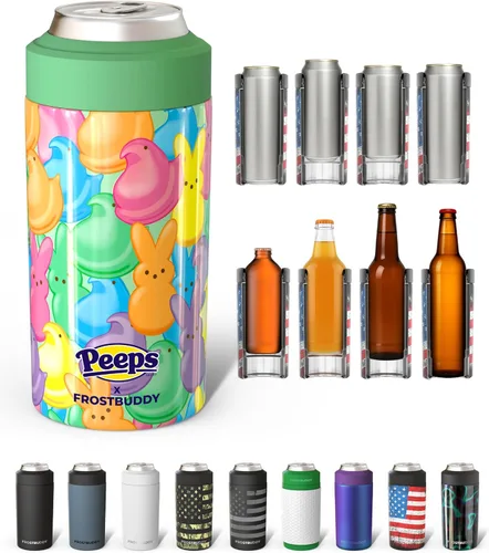 Miniatura 34 de Frost Buddy Universal Can Cooler - Fits all - Stainless Steel Can Cooler for 12 oz & 16 oz Regular or Slim Cans & Bottles - Stainless Steel