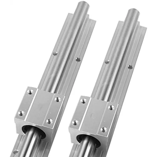 Miniatura 3 de 2 rieles lineales totalmente soportados SBR20-15.748 in/15.7 pulgadas y 4 bloques SBR20UU, bloque de rodamiento de movimiento lineal para riel