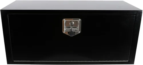 Miniatura 13 de Caja de herramientas de acero para debajo del cuerpo del camión, organizador de caja de herramientas de 18 x 12 x 14 con cerradura y llaves