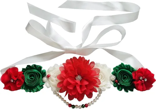 Miniatura 13 de Faja de maternidad de perlas únicas para revelación de género de baby shower