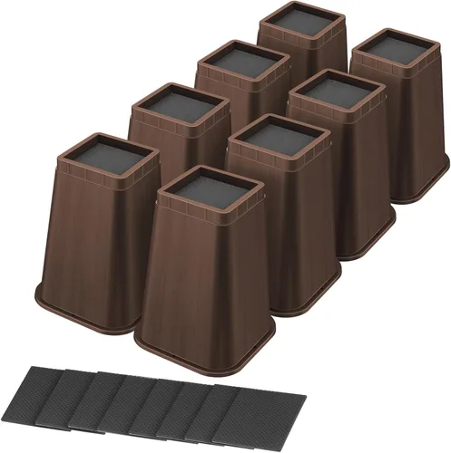 Miniatura 8 de shouwuhho Elevador de Cama de 8 Pulgadas de Alta Resistencia, Elevador de Muebles de 12" 8" 4" para Mesa, Pata de Escritorio, Sofá, Sofá Cama
