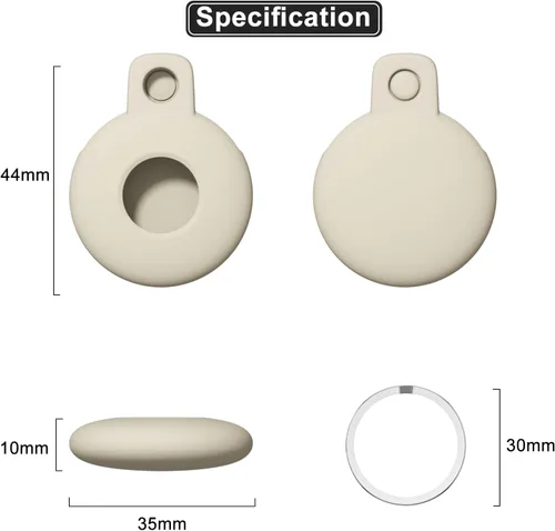Miniatura 7 de Svanove Llavero para Airtag para Airtag, funda para Airtag de Siliocne, accesorios lindos para Airtag para niños, equipaje, collar de perro y gato