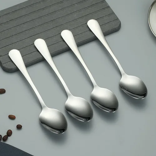 Miniatura 3 de Evanda Cucharas clásicas de acero inoxidable de 12 piezas, 7.28 pulgadas, fáciles de limpiar, aptas para lavavajillas