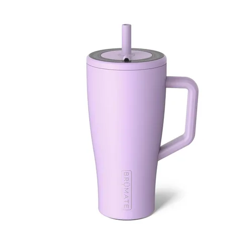 Miniatura 21 de BrüMate Era Vaso térmico con asa y pajilla, 40 onzas, 100% a prueba de fugas, con tapa, hecho de acero inoxidable, base apta para portavasos, moca