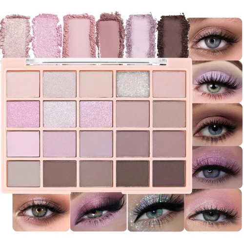 Miniatura 23 de CAKAILA Paleta de sombra de ojos mate de 10 colores, color gris y gris topo, paleta de sombra de ojos neutra, paleta de maquillaje de larga